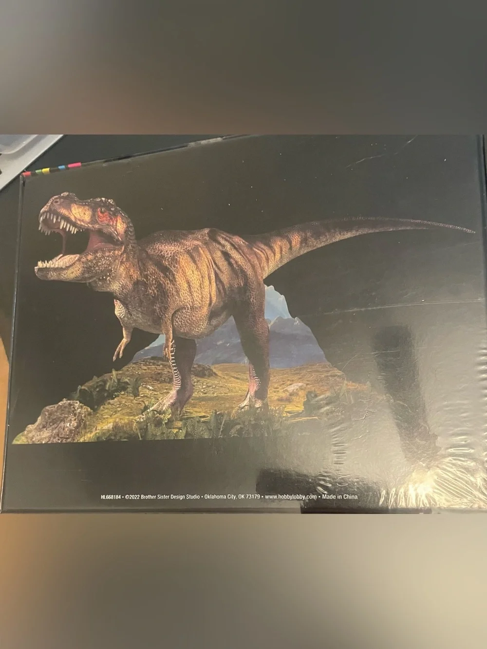 Dinosaur-Shaped Reptile Puzzle - Brown size 100 pieces sealed